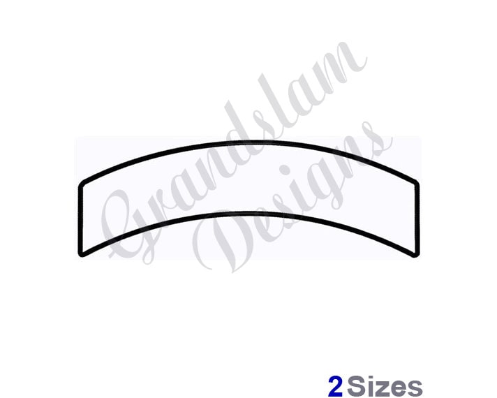 Lower Ribbon Style Rocker Straight Rocker Border Top Ribbon - Machine Embroidery Design - Etsy