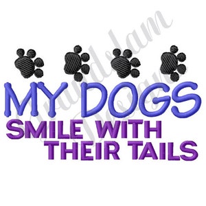 Dogs Smile - Machine Embroidery Design