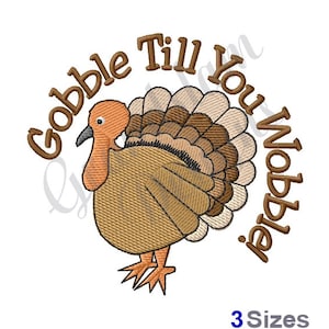 Thanksgiving Turkey - Machine Embroidery Design, Embroidery Designs, Embroidery, Embroidery Patterns, Embroidery Files, Instant Download