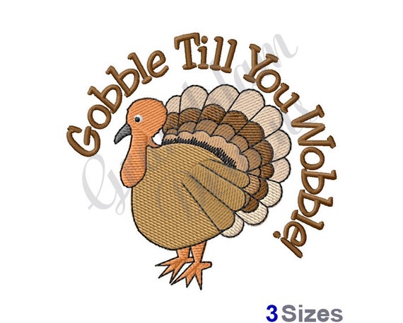 Thanksgiving Turkey - Machine Embroidery Design, Embroidery Designs, Embroidery, Embroidery Patterns, Embroidery Files, Instant Download