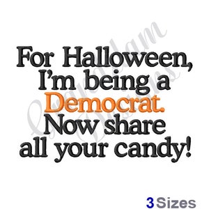 I&#39;m Being A Democrat - Machine Embroidery Design, Embroidery Designs, Embroidery, Embroidery Patterns, Embroidery Files, Instant Download