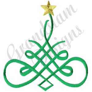Fancy Christmas Tree - Machine Embroidery Design