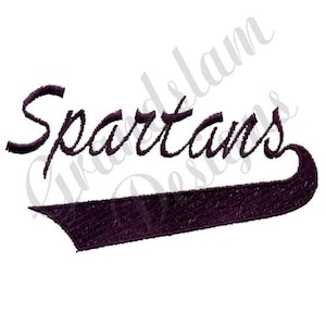 Spartans Banner - Machine Embroidery Design, Embroidery Designs, Machine Embroidery, Embroidery Patterns, Embroidery Files, Instant Download
