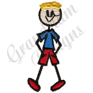 Stick Boy - Machine Embroidery Design