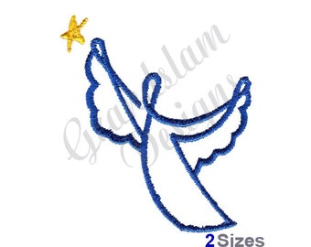 Abstract Angel - Machine Embroidery Design, Embroidery Designs, Machine Embroidery, Embroidery Patterns, Embroidery Files, Instant Download