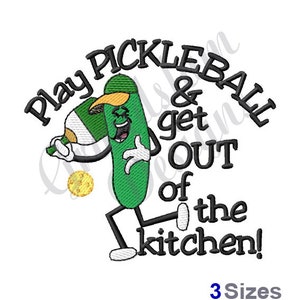 Play Pickleball - Machine Embroidery Design, Embroidery Designs, Machine Embroidery, Embroidery Patterns, Embroidery Files, Instant Download