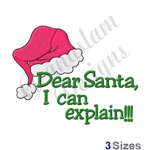Santa, I Can Explain - Stickdatei Maschinenstickerei