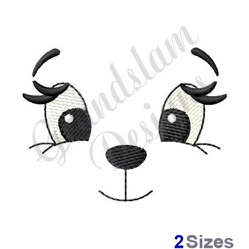 Sleeping Doll Face Machine Embroidery Designinstant DOWNLOAD Etsy