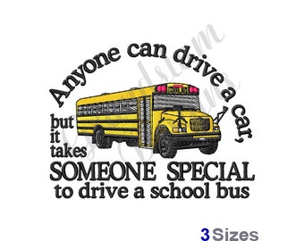 School Bus Driver Machine Embroidery Design, Embroidery Designs, Machine Embroidery, Embroidery Patterns, Embroidery Files, Instant Download