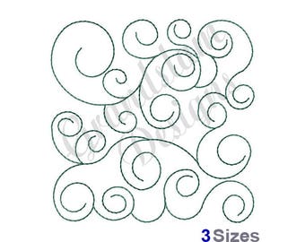 Quilting Swirls - Machine Embroidery Design
