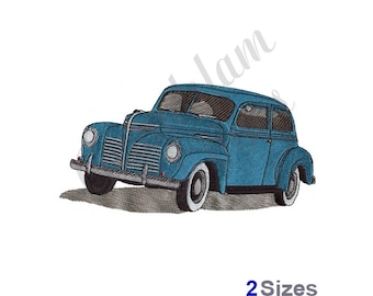 1940's Car Sedan -Maschinenstickerei, Stickmuster, Maschinenstickerei, Stickmuster, Stickdateien, Instant Download
