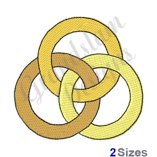 Trinity Rings - Machine Embroidery Design, Embroidery Designs, Machine Embroidery, Embroidery Patterns, Embroidery Files, Instant Download