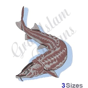 Sturgeon Fish - Machine Embroidery Design, Embroidery Designs, Machine Embroidery, Embroidery Patterns, Embroidery Files, Instant Download