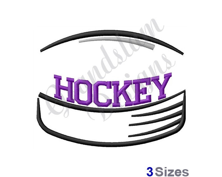 Drop Puck Design Hockey Puck Name Drop - Machine Embroidery Design, Embroidery Designs ...