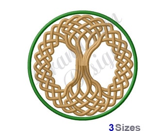 Celtic Knots Machine Embroidery Design / Celtic Tree of Life Embroidery ...