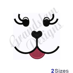 Puppy Dog Doll Face - Machine Embroidery Design