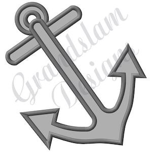 Große Anker Applikation - Stickdatei