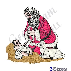 Nativity Santa - Machine Embroidery Design