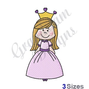 Princess - Machine Embroidery Design
