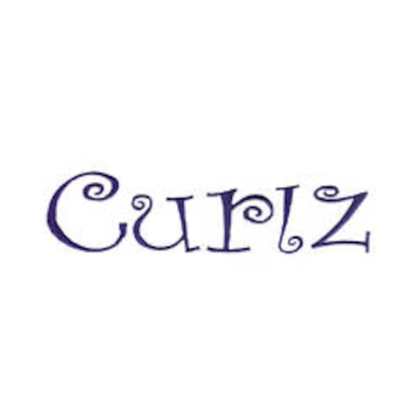 Curlz Font - Machine Embroidery Font