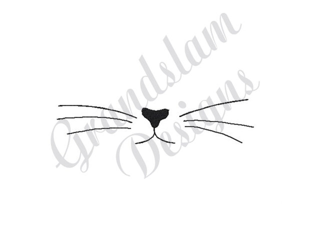 Cat Face Mask machine Embroidery Design Embroidery Designs Etsy