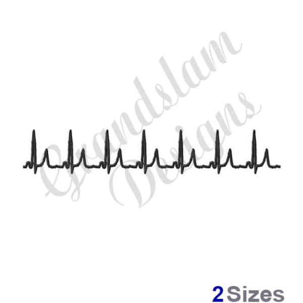 Heartbeat - Machine Embroidery Design, Facemask, Face Cover, Face Mask