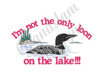 Loon On The Lake - Machine Embroidery Design