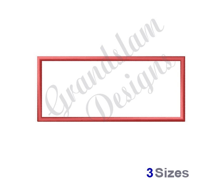 Machine Embroidery Rectangle Frame Design Rectangle Frame Machine Embroidery Design (instant Download) - Etsy