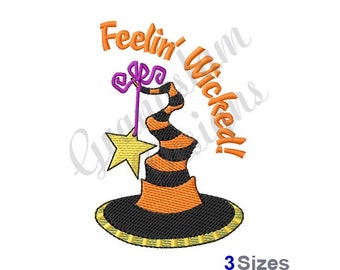 Witch Hat - Machine Embroidery Design