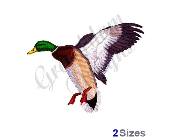 Mallard Duck Machine Embroidery Design - Etsy