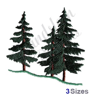 Evergreen Trees - Machine Embroidery Design, Embroidery Designs, Machine Embroidery, Embroidery Patterns, Embroidery Files, Instant Download