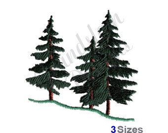 Evergreen Trees - Machine Embroidery Design, Embroidery Designs, Machine Embroidery, Embroidery Patterns, Embroidery Files, Instant Download