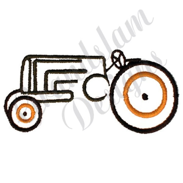 Tractor - Machine Embroidery Design