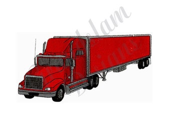 Sleeper Semi-Truck - Machine Embroidery Design, Embroidery Designs, Embroidery, Embroidery Patterns, Embroidery Files, Instant Download