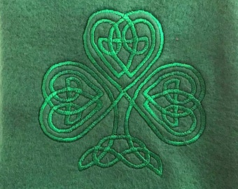 Keltischer Knoten Shamrock - Maschinenstickerei, Stickdatei, Stickmuster, Stickerei, Stickmuster, Stickdateien, Instant Download