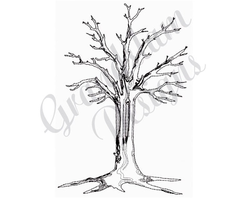 Tree outline machine jessecmault design  etsy