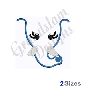 Elephant Doll Face  - Machine Embroidery Design