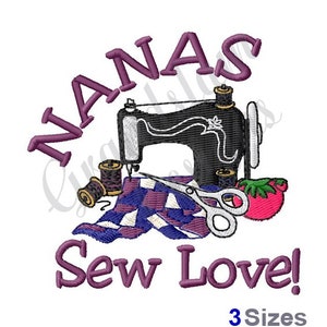 Nanas Sew Love Sewing Machine - Machine Embroidery Design
