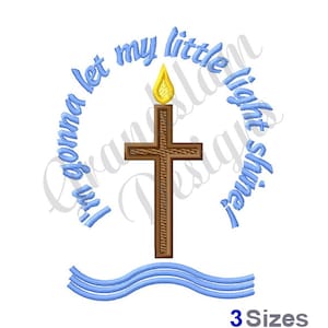 Light Shine Cross - Machine Embroidery Design