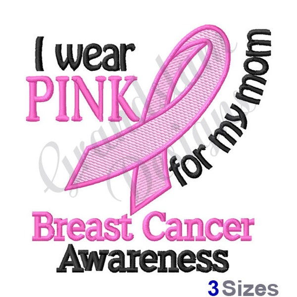 Breast Cancer Ribbon - Machine Embroidery Design, Embroidery , Machine Embroidery, Embroidery Patterns, Embroidery Files, Instant Download