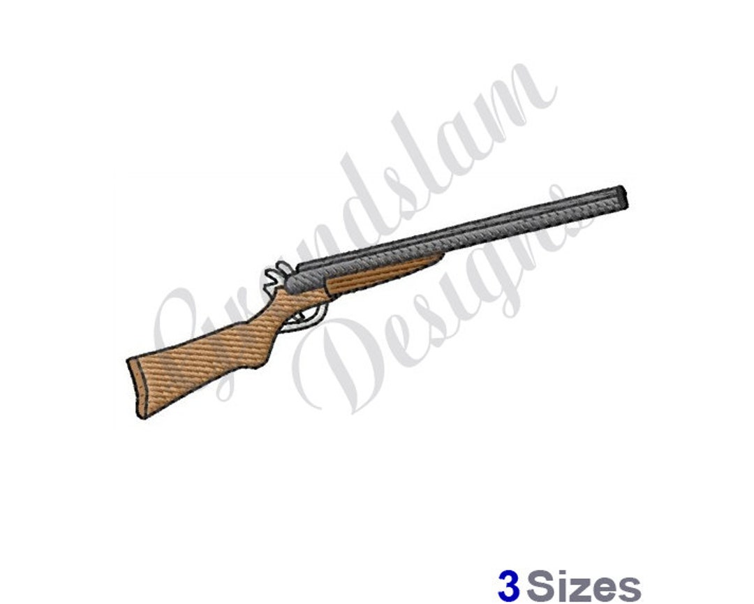 Shotgun Machine Embroidery Design Etsy