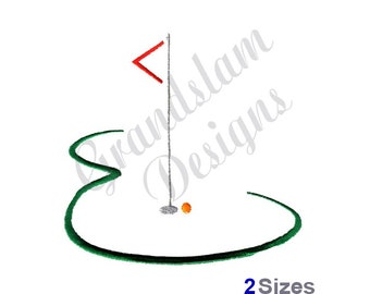 Golf Green - Machine Embroidery Design, Embroidery Designs, Machine Embroidery, Embroidery Patterns, Embroidery Files, Instant Download