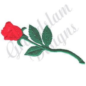 Small Single Rose - Machine Embroidery Design