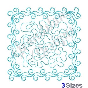 Swirls & Stipple Quilt - Stickdatei, Stickdatei, Stickdatei, Stickdatei, Stickdatei, Sofort Download