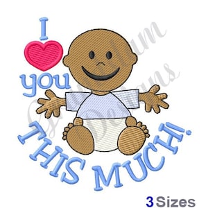 Love You Baby Boy Machine Embroidery Design, Embroidery Designs, Machine Embroidery, Embroidery Patterns, Embroidery Files, Instant Download