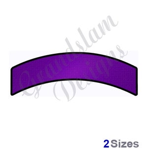 Straight Filled Rocker Curved Banner - Machine Embroidery Design - Etsy