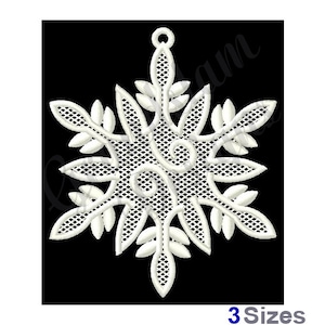 FSL Snowflake Ornament - Machine Embroidery Design