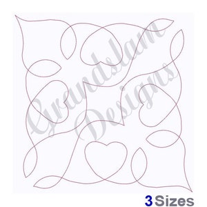 Heart Square Quilt Block -Machine Embroidery Design, Embroidery Designs, Embroidery, Embroidery Patterns, Embroidery Files, Instant Download