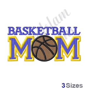 Basketball Mom - Machine Embroidery Design