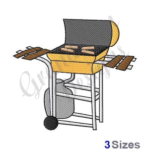 Gas Grill - Machine Embroidery Design